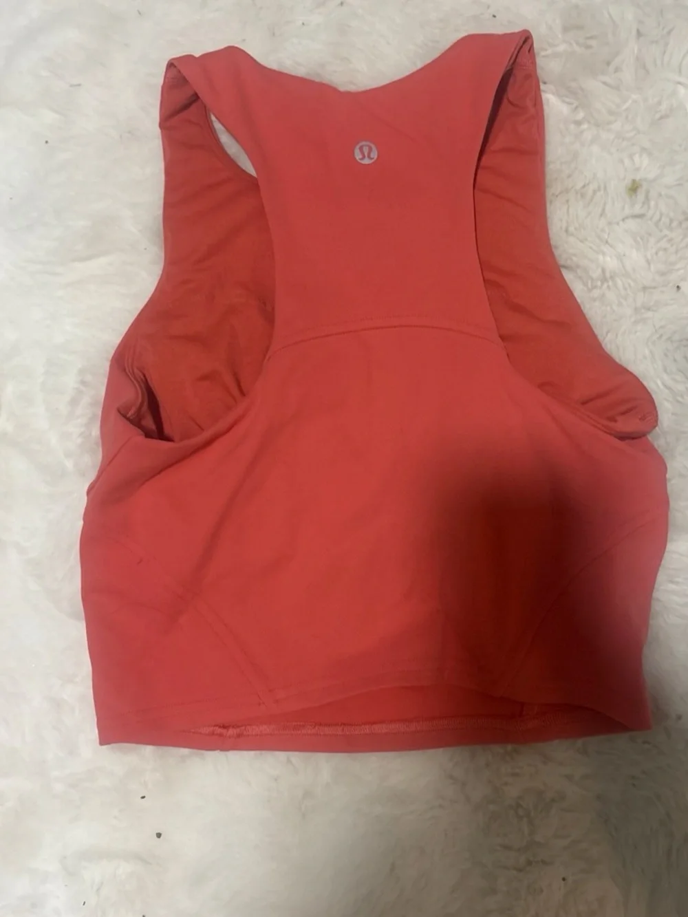 lululemon athletica Sleeveless High-Neck Crop Top - Coral
